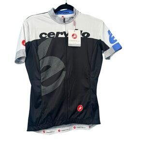 Cervelo Women's Team Jersey Black/White/Lilac Castelli Donna Cycling NWT XL